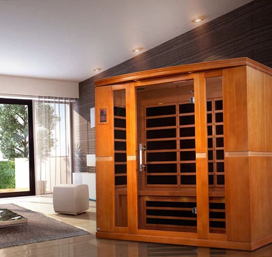 Golden Designs Dynamic 4-person Low EMF FAR Infrared Sauna - Bergamo Edition Living Room