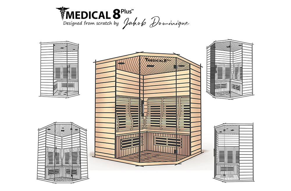 Medical 8 Plus V2 Ultra Full-Spectrum | 3-6 Person Sauna