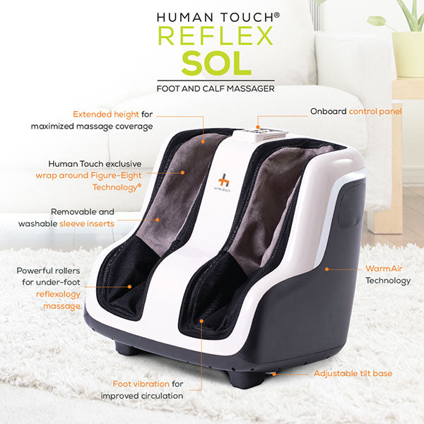 human touch reflex 6 foot and calf massager