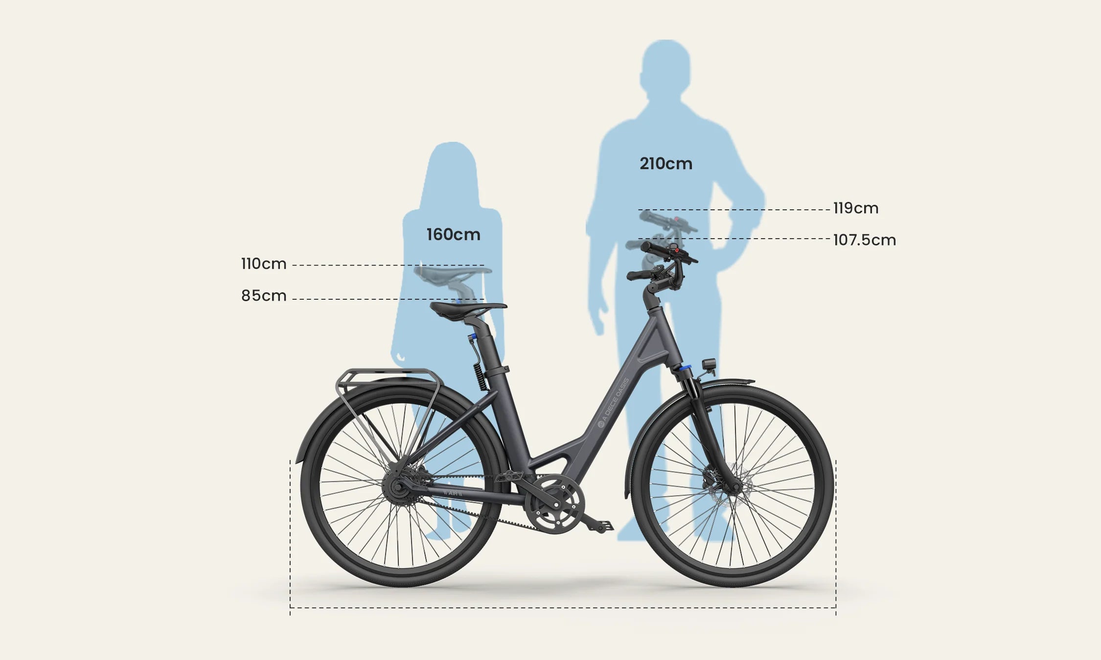 ADO Air 28 Urban Commuter Electric Bike Riders Heights