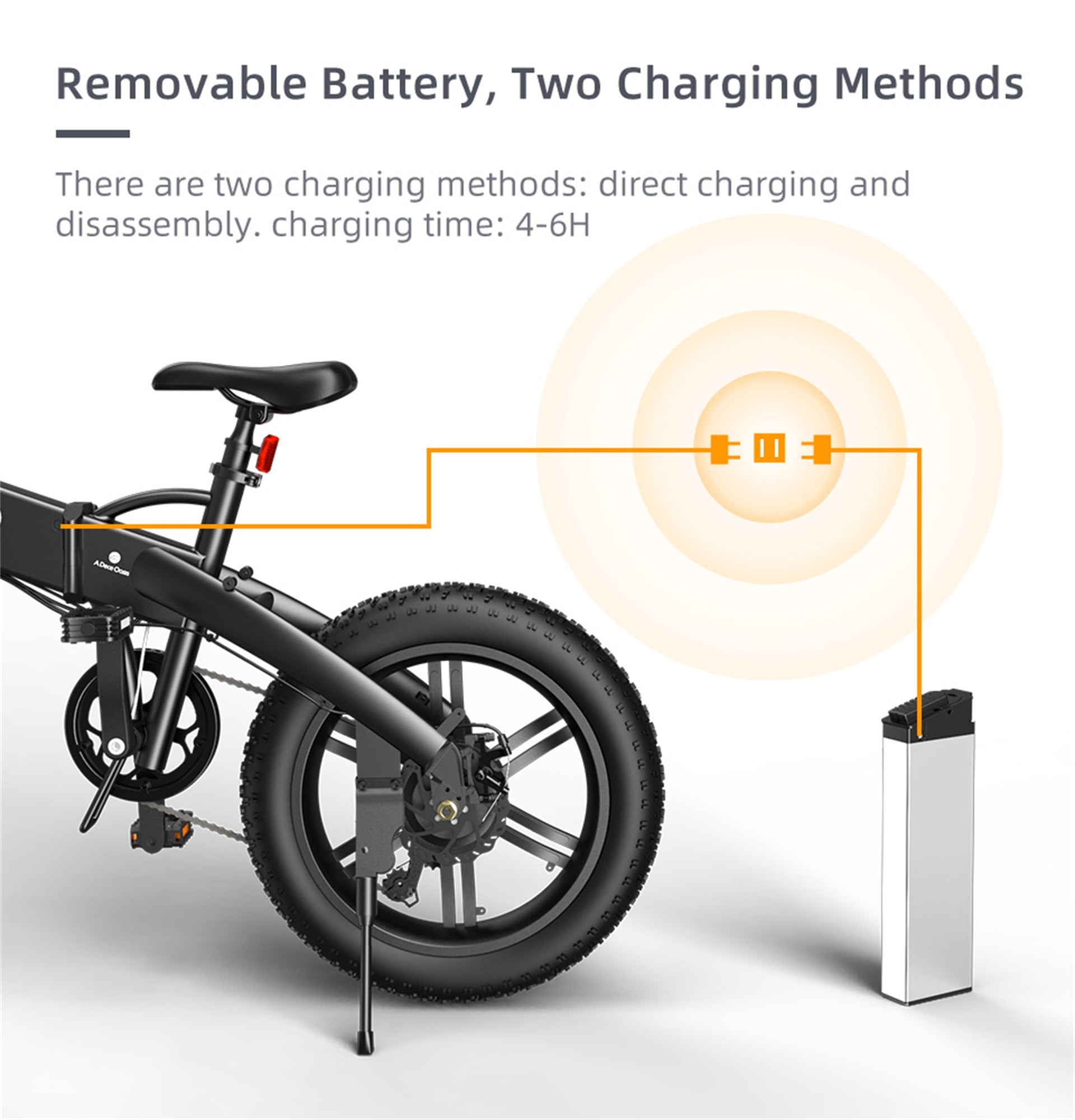 ADO A20F+ Fat Tyre Folding Electric Bike