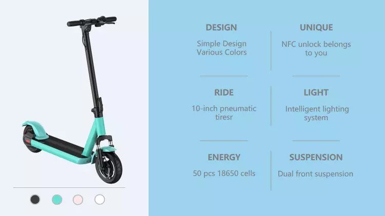 CITYPRO GS1 Electric Scooter with NFC Lock