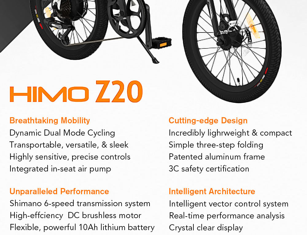 HiMo Z20 electric folding bike