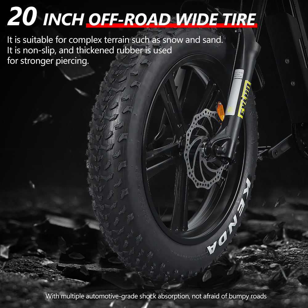 Hidoes® B6 Fat Tyre Electric Bike, 1200W Motor 48V 18.2Ah Battery