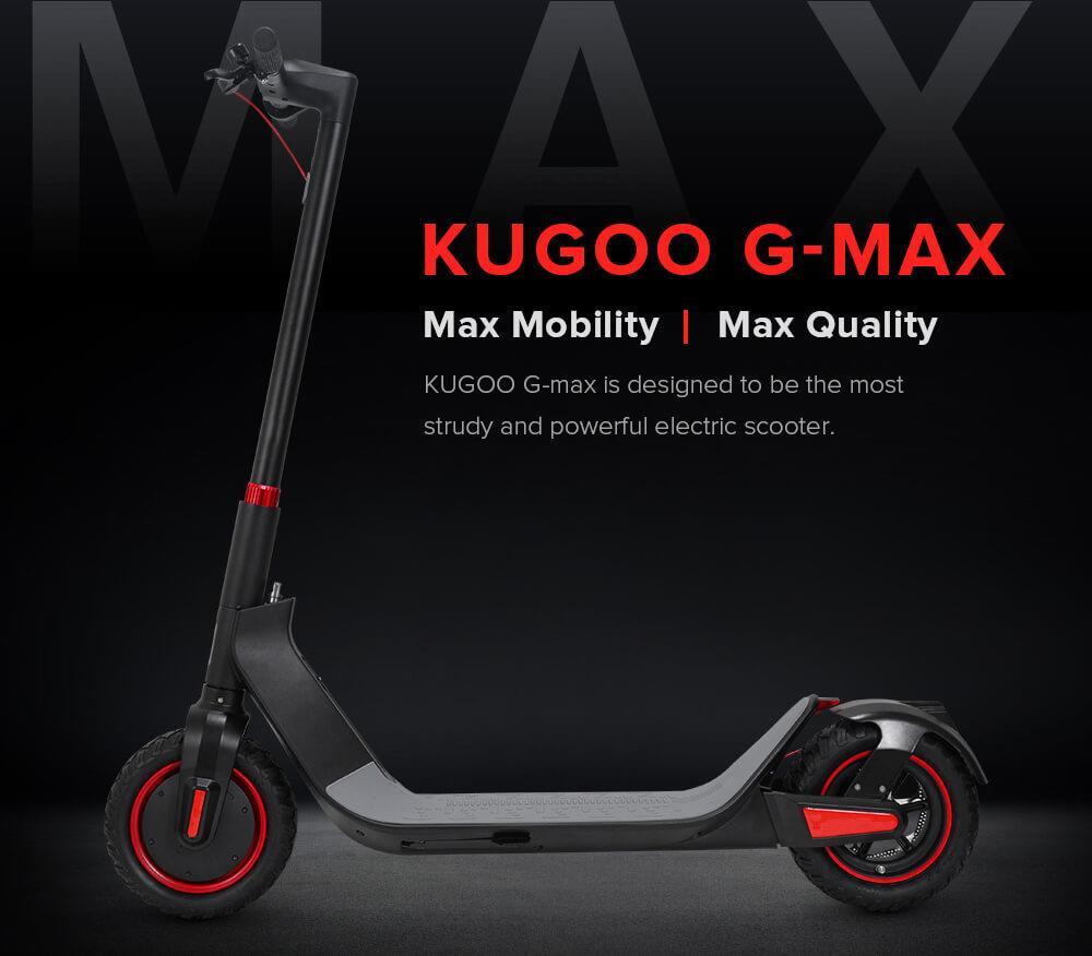 KUGOO G-MAX 500W 10-Inch Wheels Electric Scooter