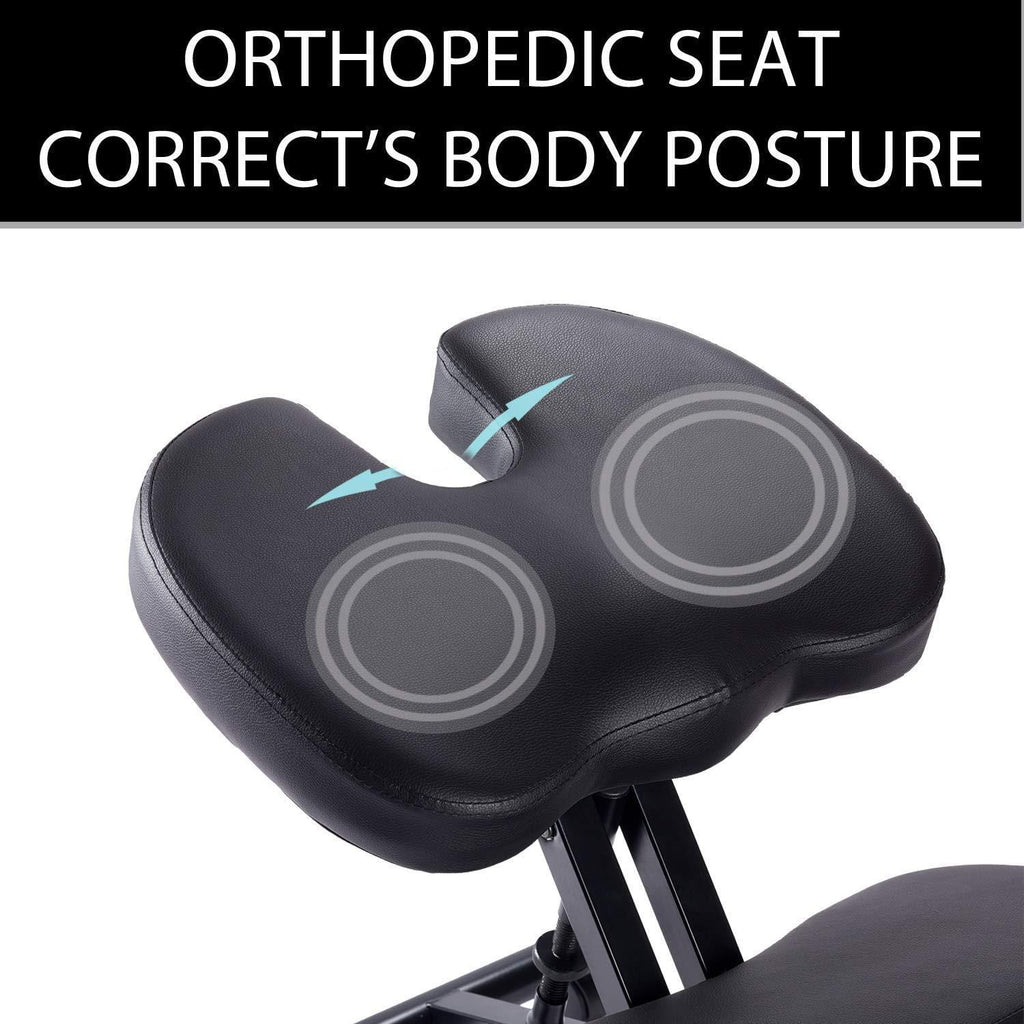 Kneeling Posture Correcting Chair With Orthopedic Back Pain Seat