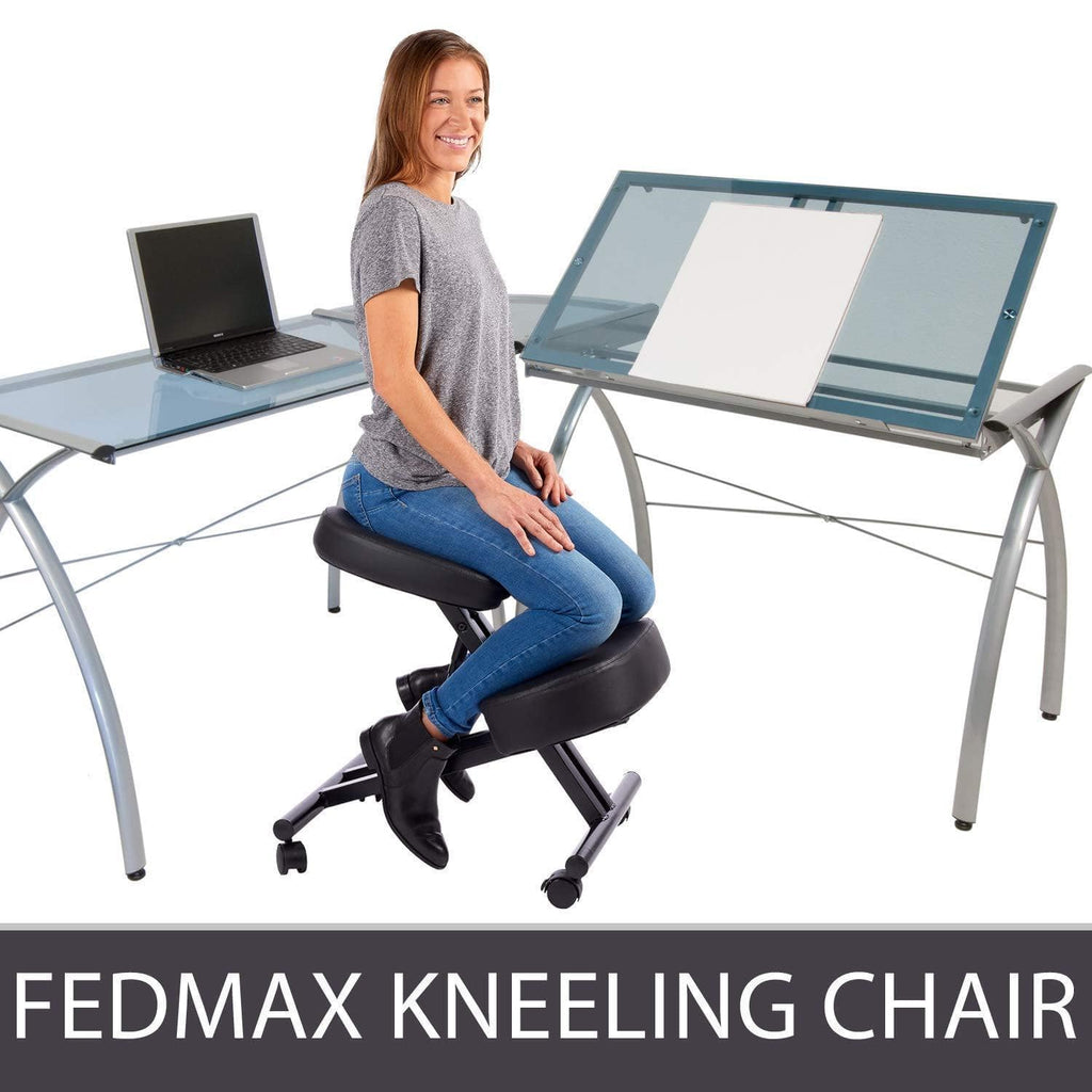 Kneeling Posture Correcting Chair With Orthopedic Back Pain Seat