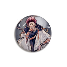 Load image into Gallery viewer, Jujutsu Kaisen Badges on a Backpack
