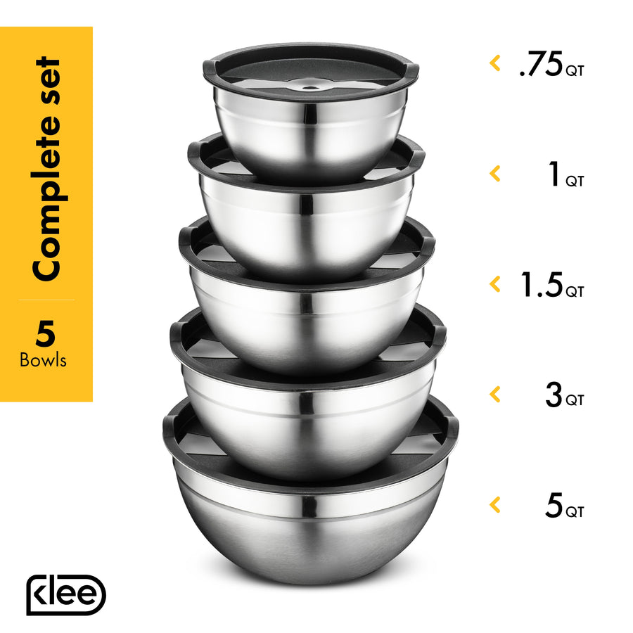 stainless steel mixing bowls with lids made in usa