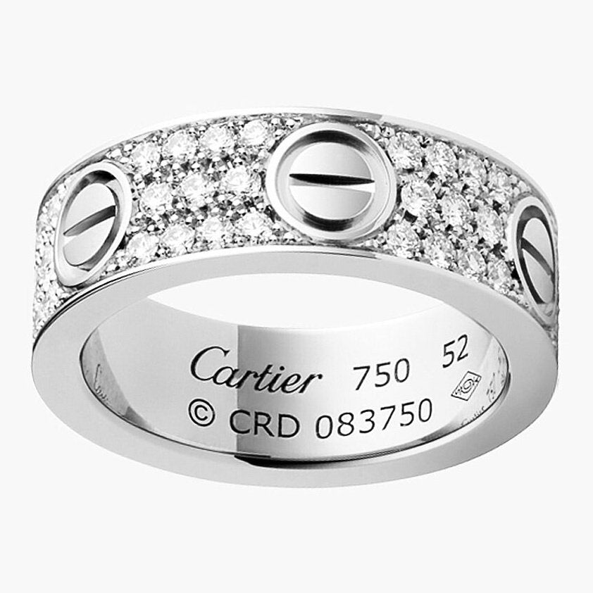 cartier ring iced out