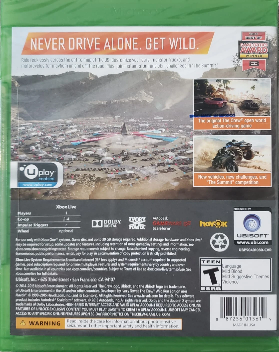 the crew wild run edition xbox one