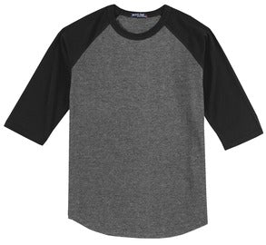 sport tek colorblock raglan jersey