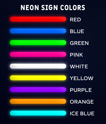 Neon Sign Colors