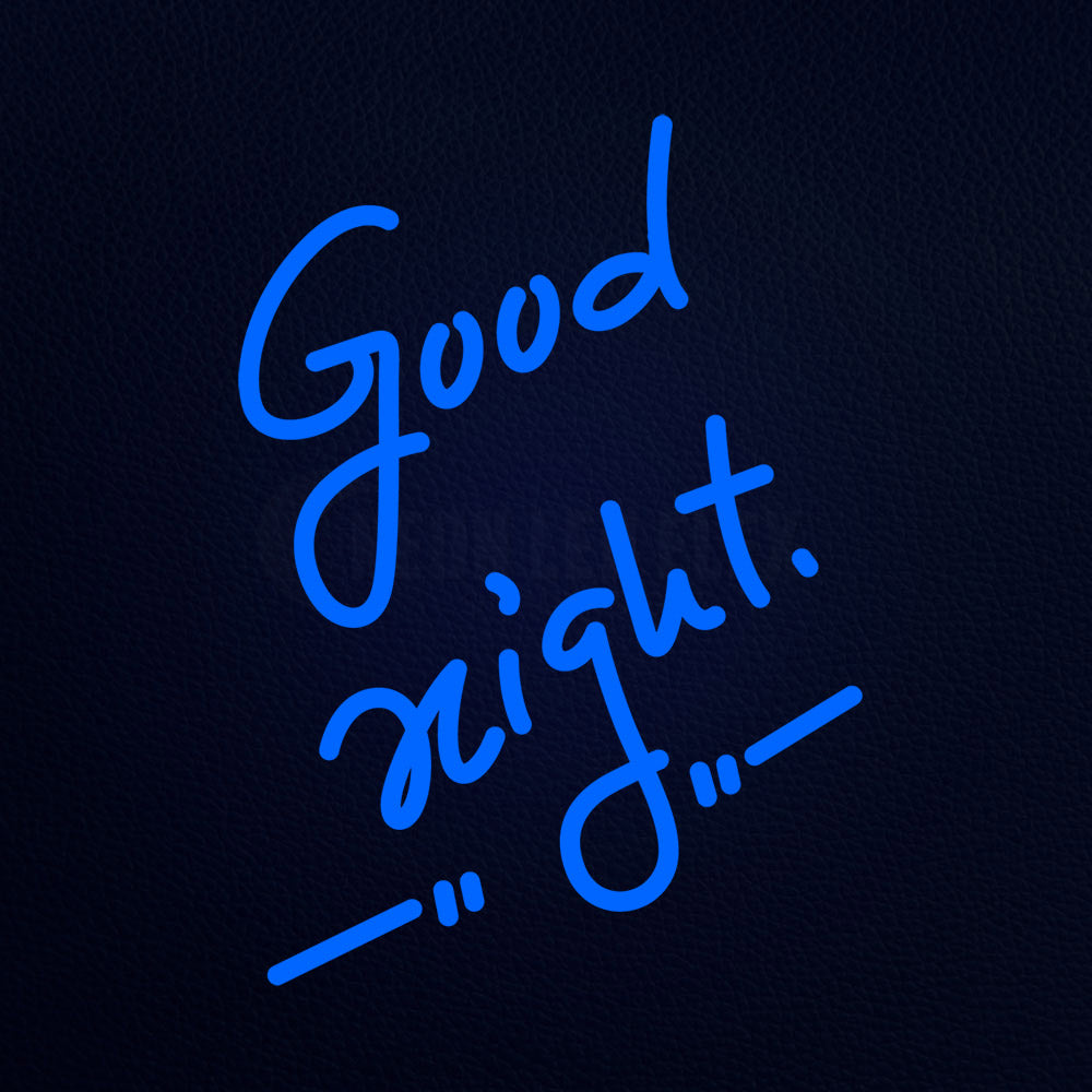 goodnight neon sign