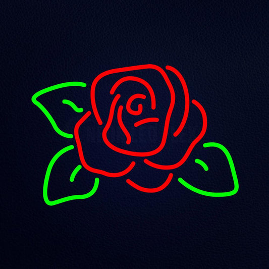 Neon Rose Painting