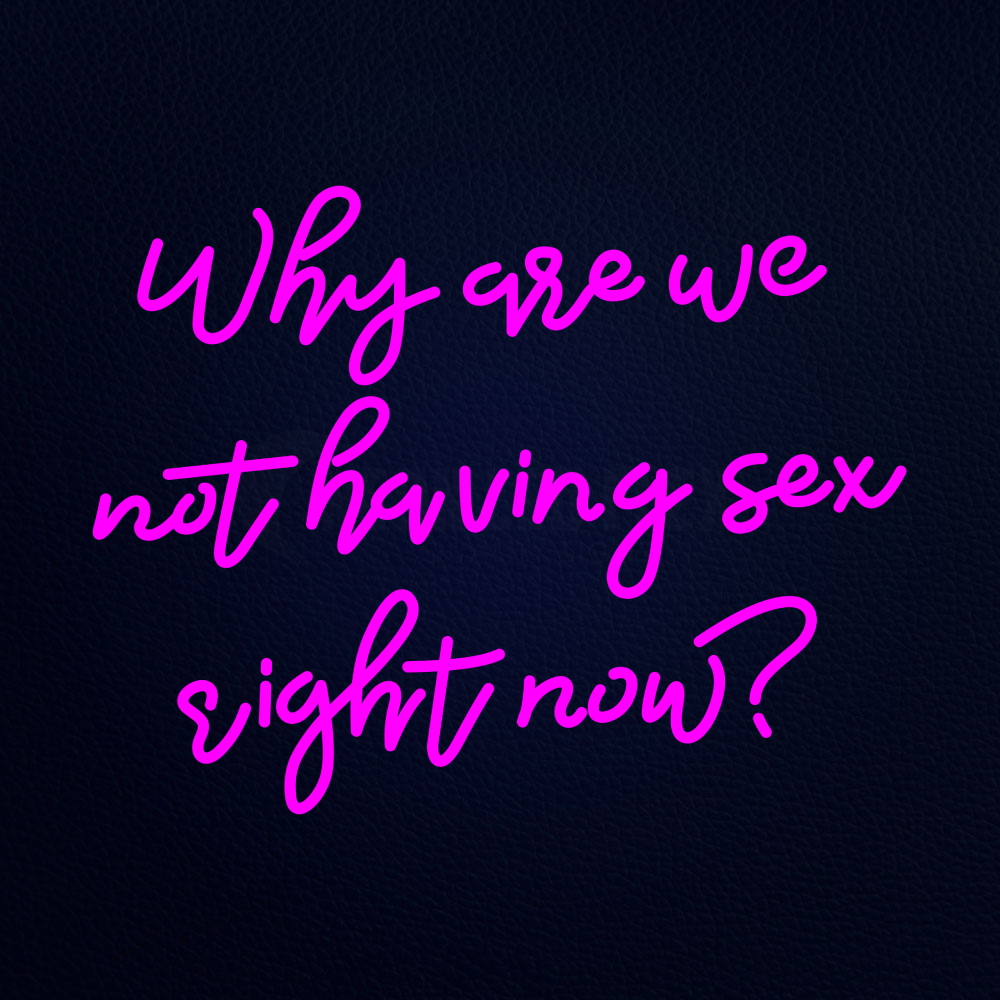 Why Are We Not Having Sex Right Now Pink Led Neon Sign Neon Ledflex