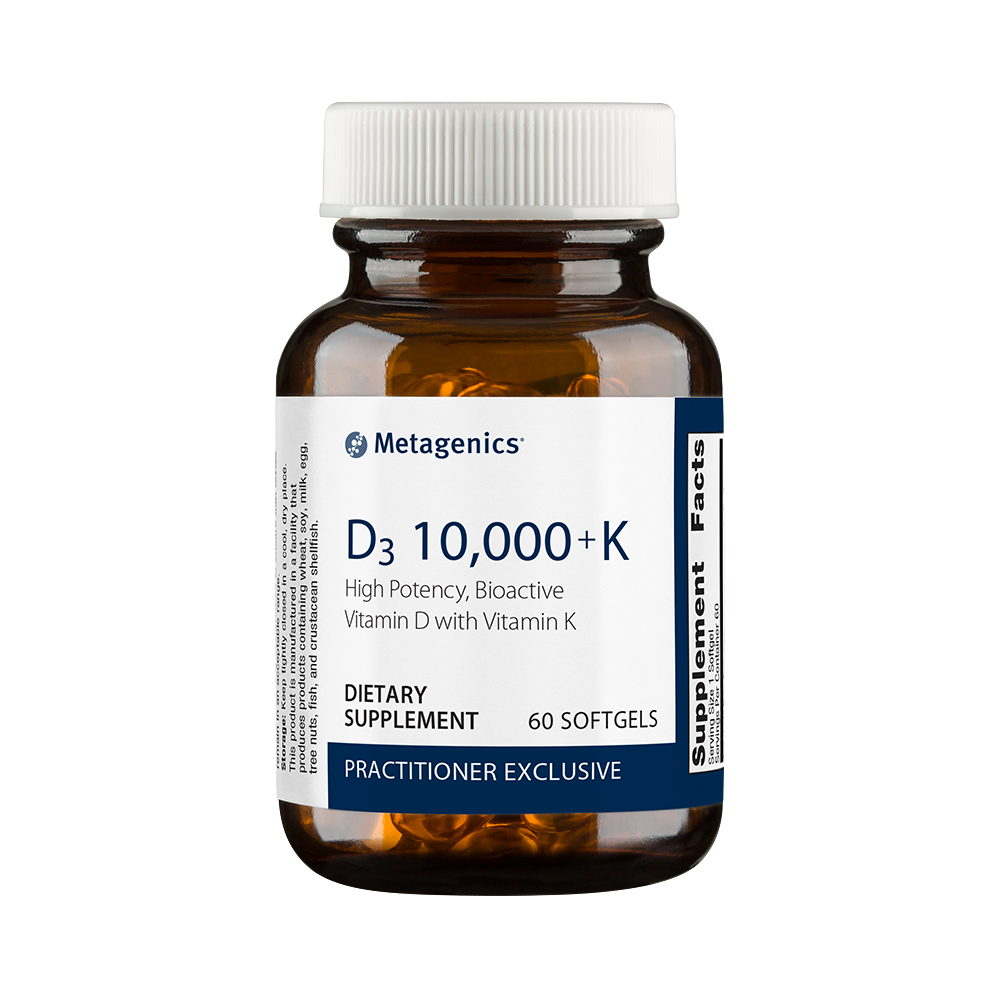  Metagenics D3 10,000K High Potency, Bioactive Vitamin D with Vitamin K DIETARY SUPPLEMENT 60 SOFTGELS 0 w 0 0 L w 0 2 g 3 0:: PRACTITIONER EXCLUSIVE 