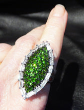 Load image into Gallery viewer, Siberian Emerald Ring Sterling Silver