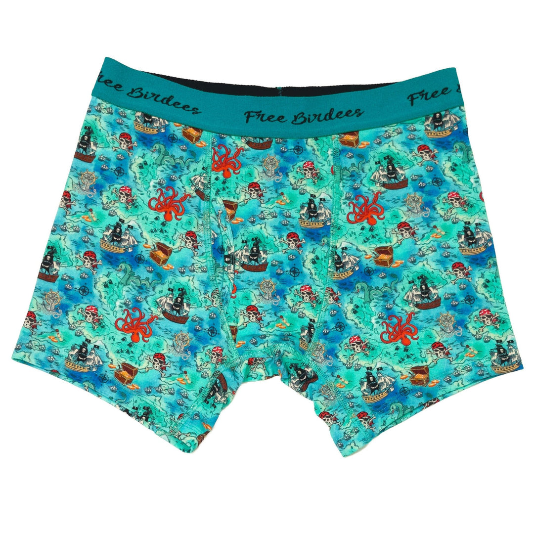 Free Birdees Men's Boxers - Bigfoot Camping Expedition