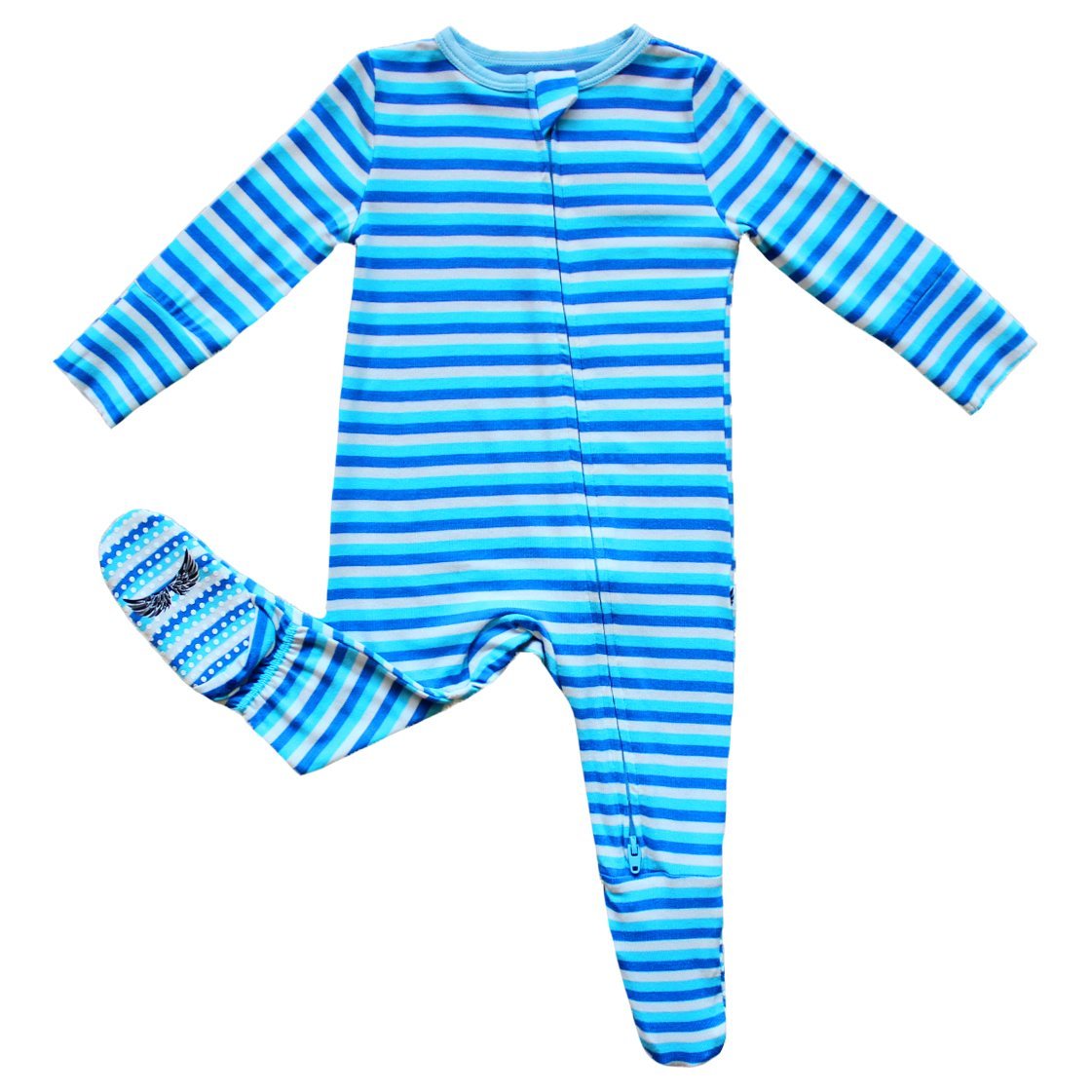 Stars & Moon Stripe Footie (NB-3T)