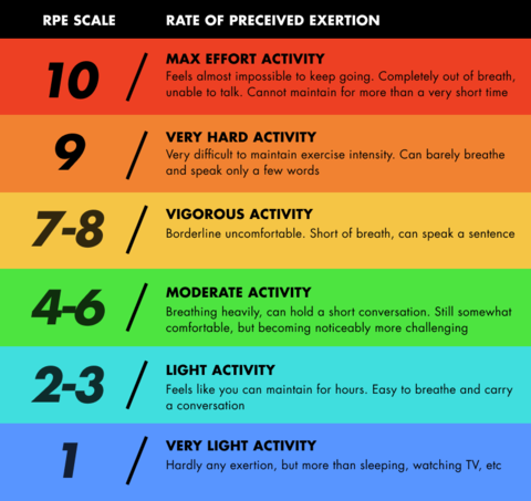 Blog | An Athlete's Introduction to Rating of Perceived Exertion | SPT ...