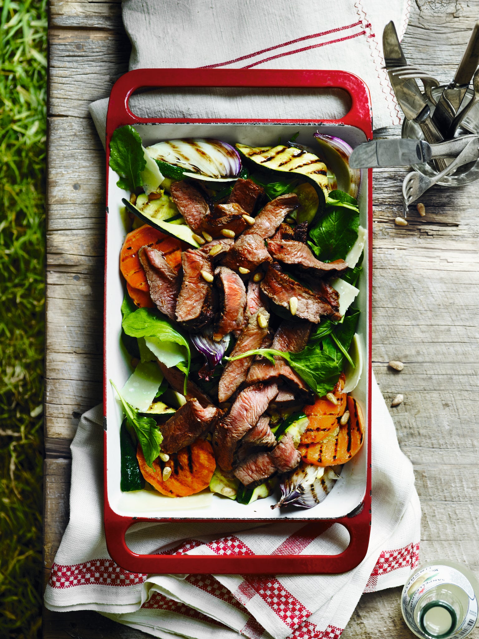 Grilled Sirloin Zucchini And Sweet Potato Salad Recipe Cleaver S