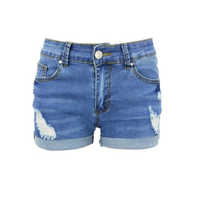 Summer Sexy Mini Shorts Women Mid Rise Ripped Vintage Cut Off Blue Denim Short Jeans Ladies Casual Distressed Micro Shorts Naughty Ladies Lingerie