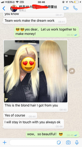 blonde hair feedback
