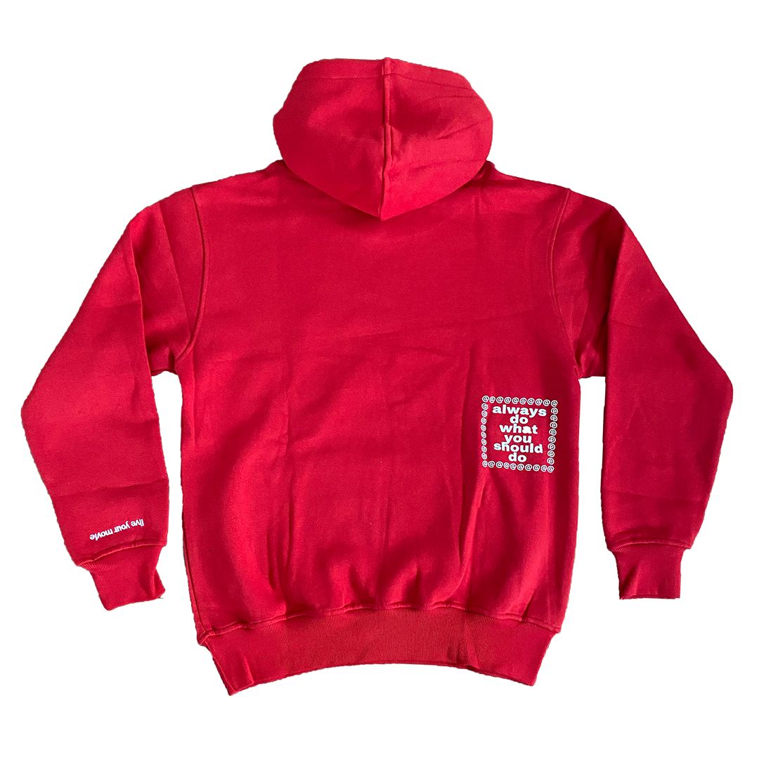 red @sun hoodie – always do what you should do