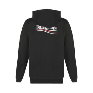 balenciaga logo print hoodie