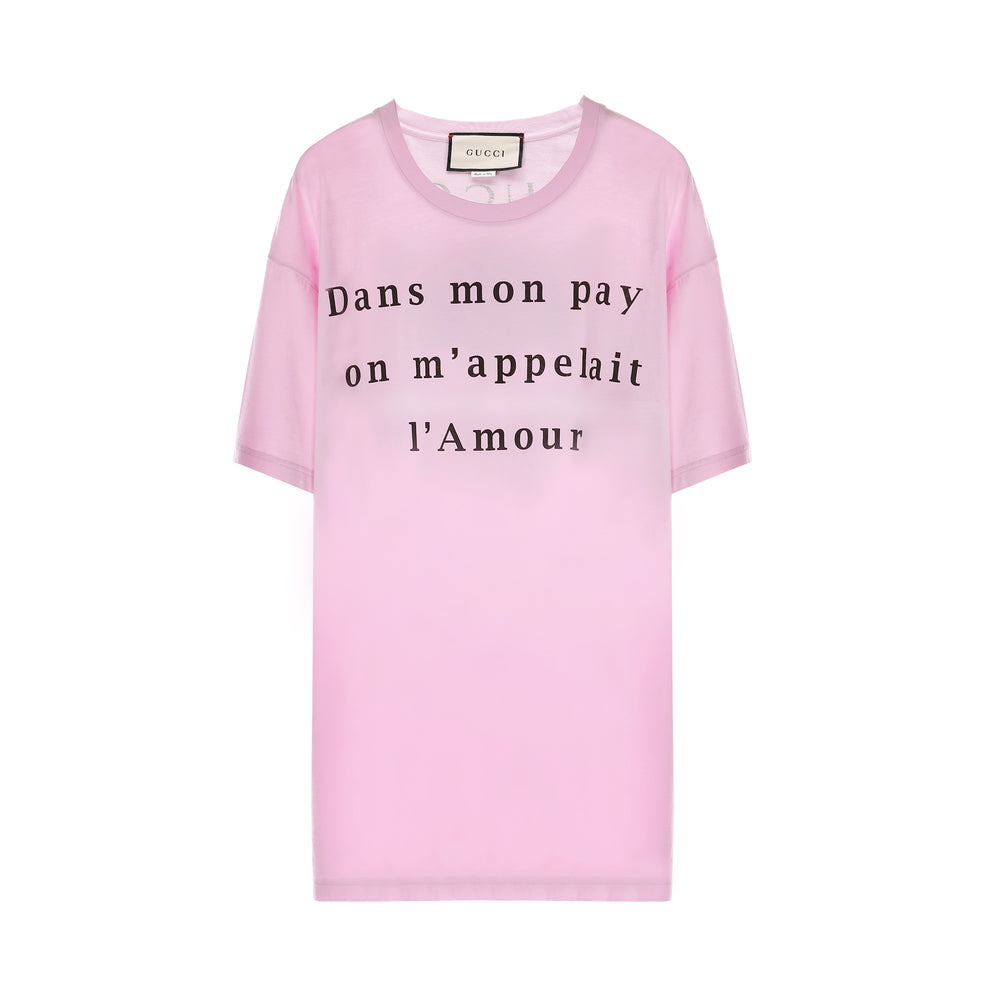 pink gucci t shirt