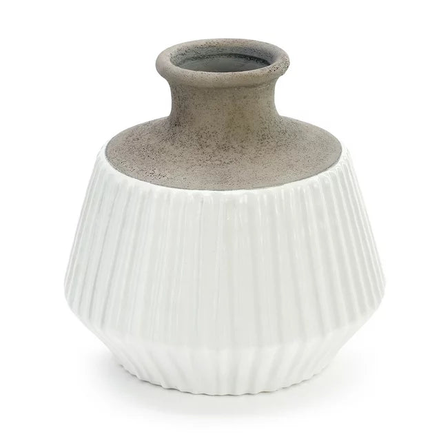 Dipped Fluted Vase
