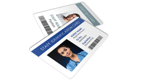 Variable data printing on ID cards