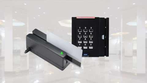 Magnetic stripe reader and keypad