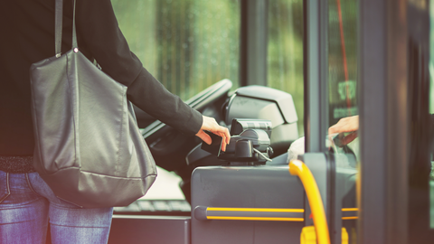 Public transport smart card for payment and access