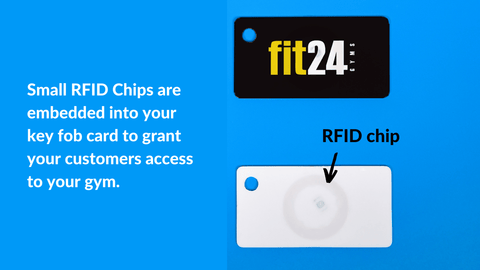 RFID chip embedded in Key tag