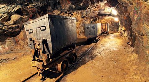 Trains in mine