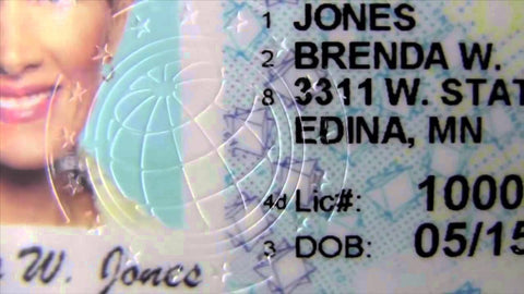 Transparent film on ID cards