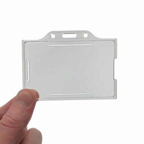 Clear ID badge holder
