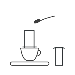 Load Coffee Into Your Aeropress And Tare Scales
