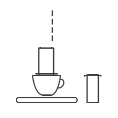 Pour Water Into Your Aeropress Coffee