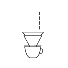 Pour Water Into Your V60 Pour Over Drip Coffee