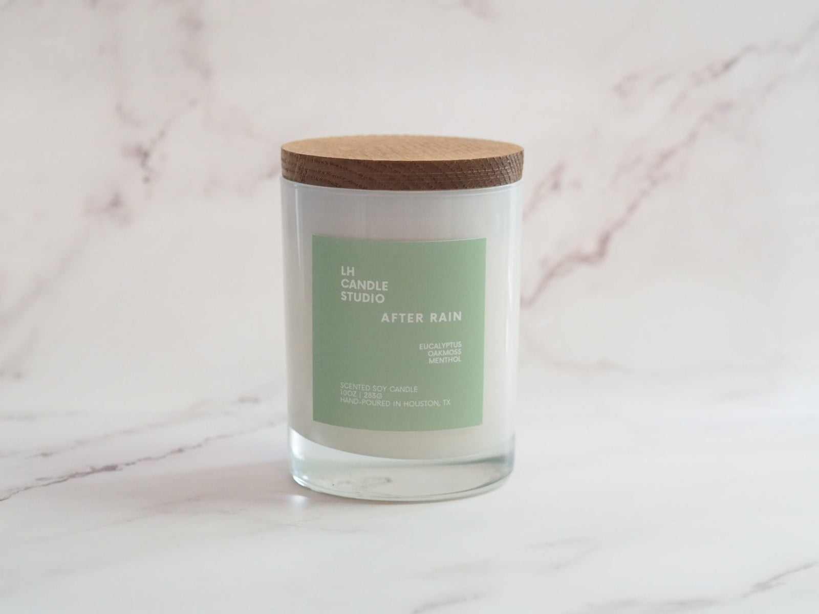 SB Mom's Mojito Candle - 'Lime + Mint' 10oz Green glass Bamboo lid