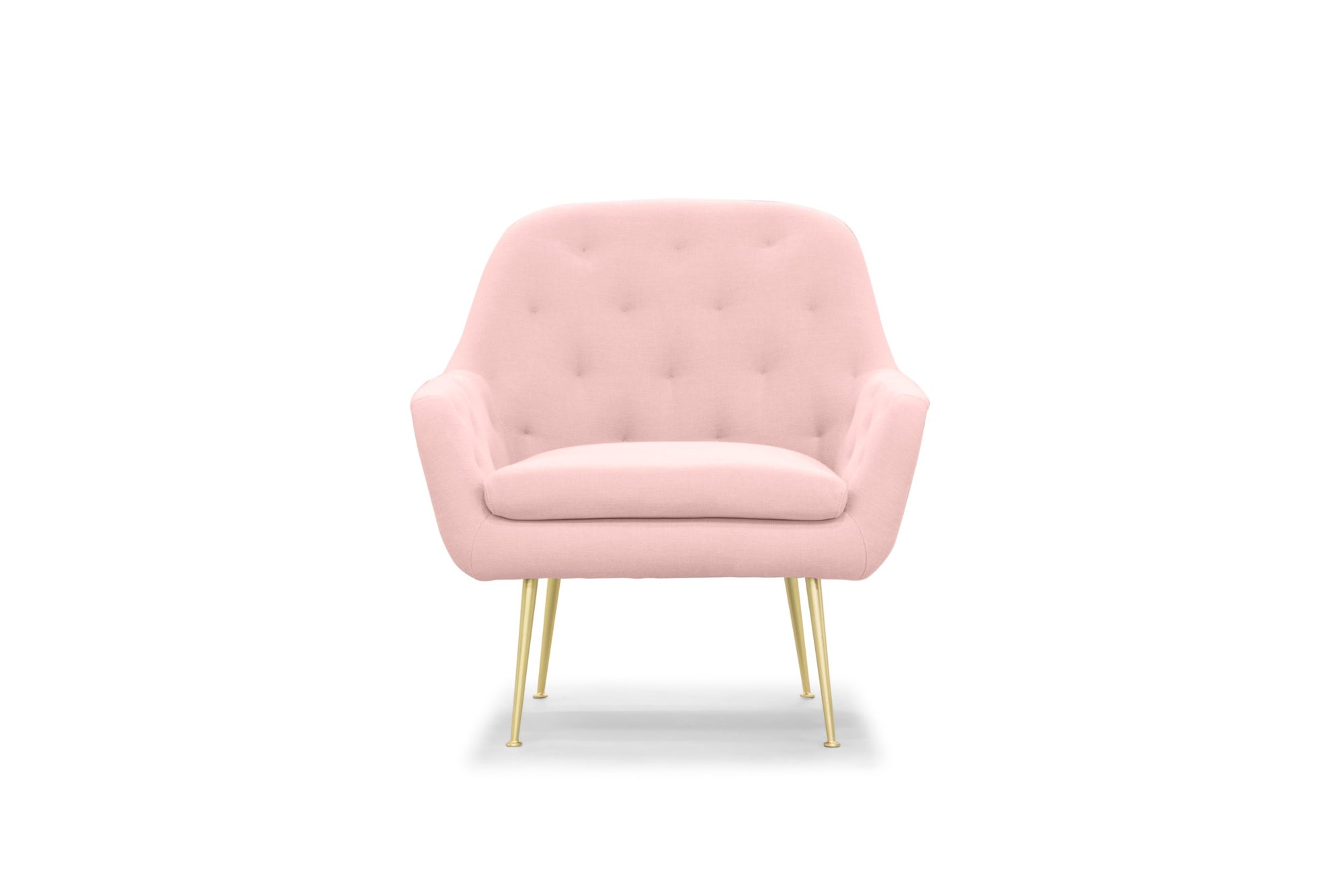 viceroy armchair  dusky pink with gold legs