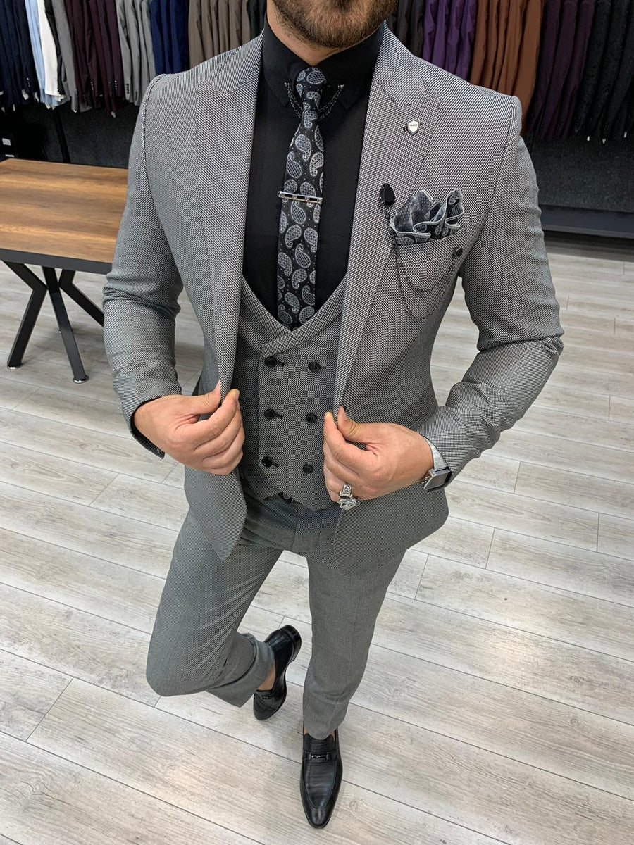Heritage Slim Fit Grey Suits Mensuitspage