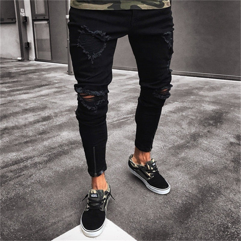 stylish ripped jeans mens