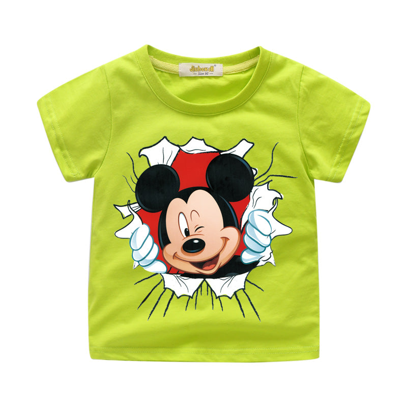 New Arrivals Children Cartoon Mickey Print T Shirt Boy Girl 3d Funny T Meyar - 3d print roblox children boys tops girls tees summer t