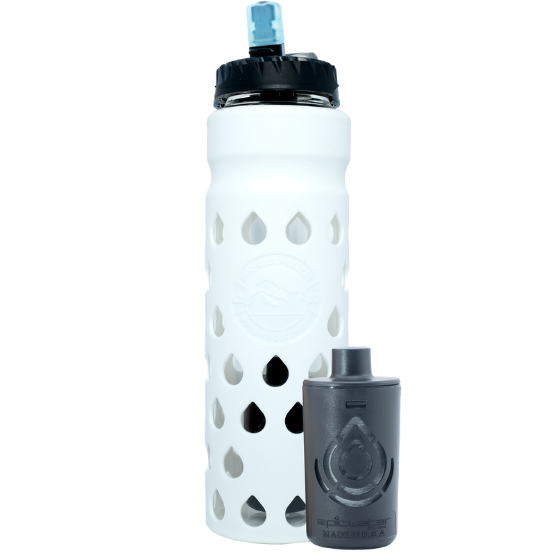 The Escape | Glass Water Bottle with Filter