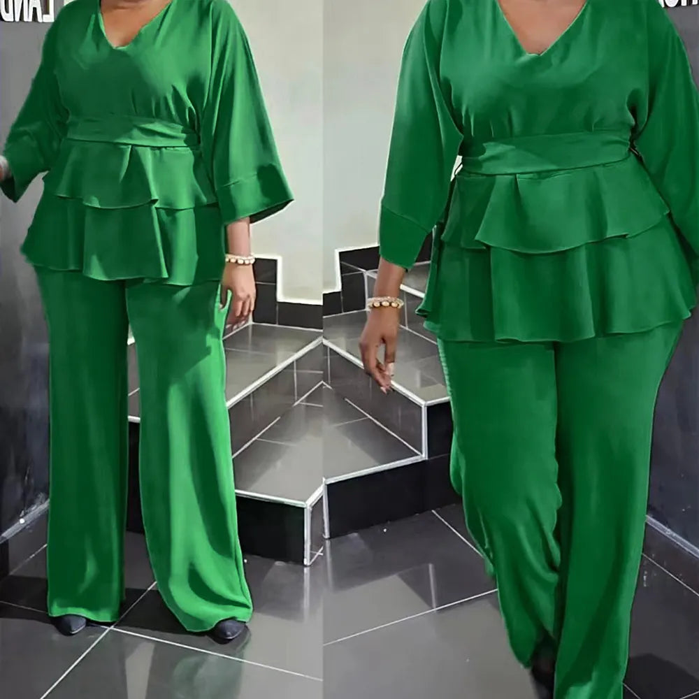 Two Piece Long Sleeve Top And Pants Set