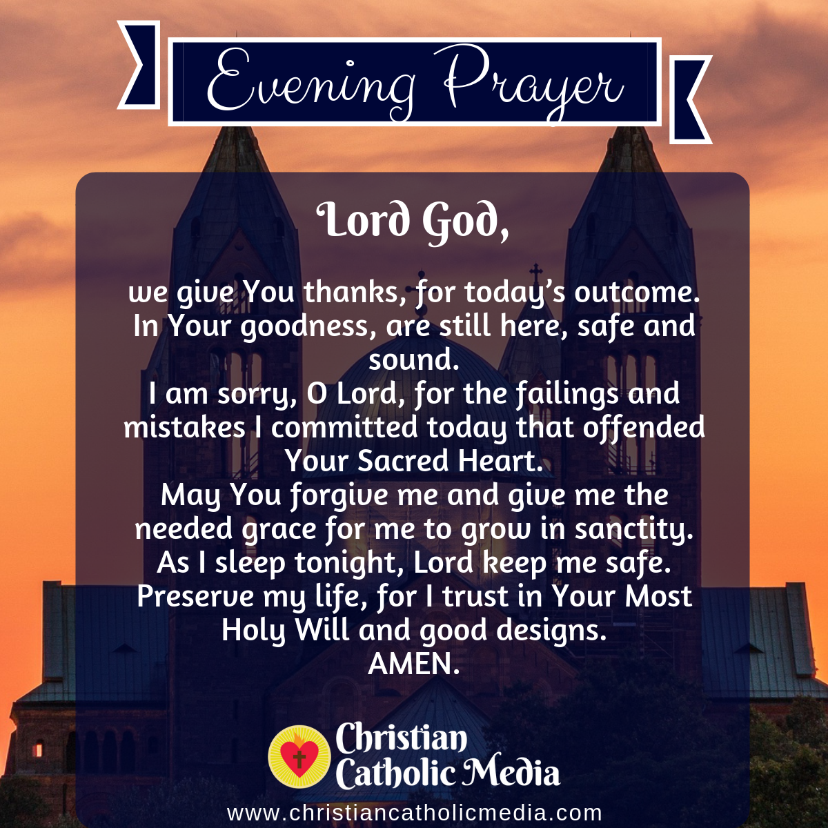 Evening Prayer Catholic Thursday 4-23-2020 – Christian Catholic Media